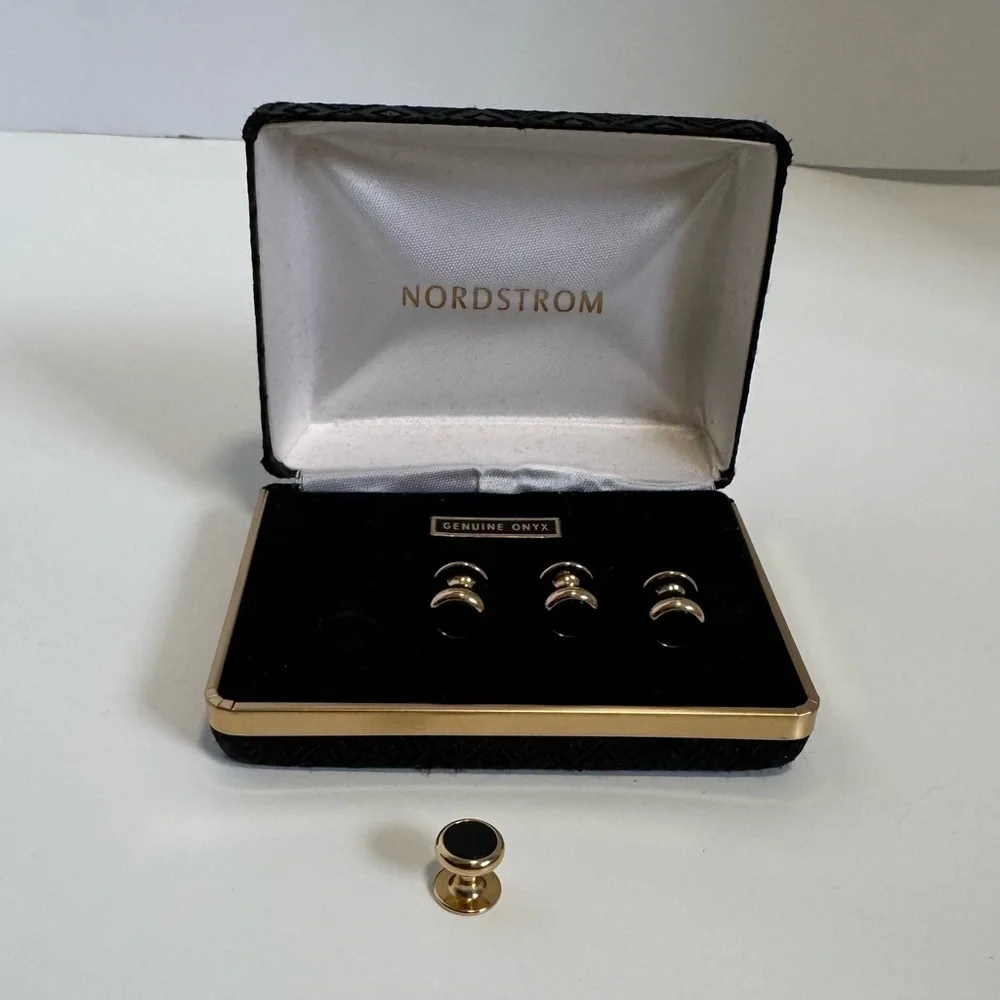 Nordstrom Genuine Onyx Cufflinks.